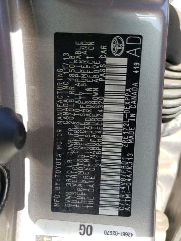 Photo 10 from auction – 2014 TOYOTA COROLLA EC with VIN 2T1BPRHE4EC074320