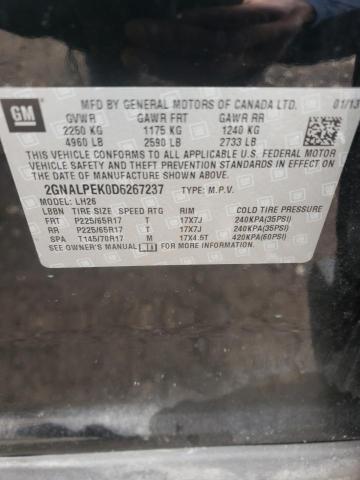Photo 10 from auction – 2013 CHEVROLET EQUINOX LT with VIN 2GNALPEK0D6267237
