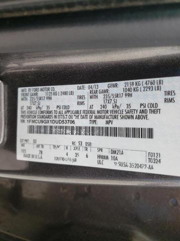 Photo 10 from auction – 2013 FORD ESCAPE SE with VIN 1FMCU9GX1DUD53706
