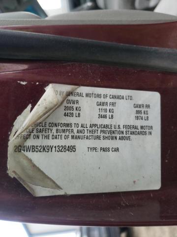 Foto 10 de la subasta – 2000 BUICK REGAL LS con VIN 2G4WB52K9Y1328495