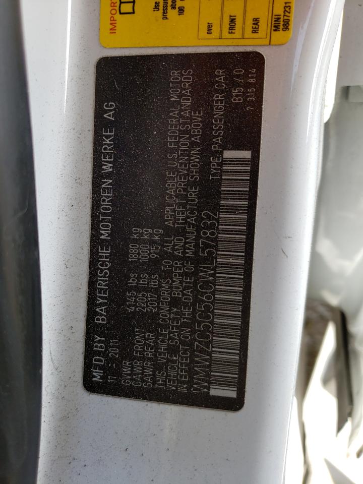 Photo 10 from auction – 2012 MINI COOPER with VIN WMWZC5C56CWL57832