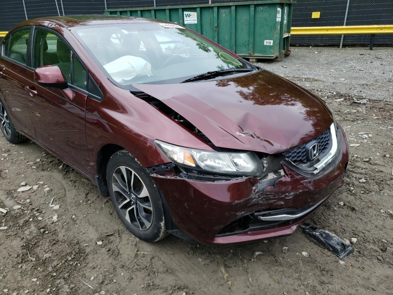 Photo 9 from auction – 2013 HONDA CIVIC EX with VIN 19XFB2F85DE010789