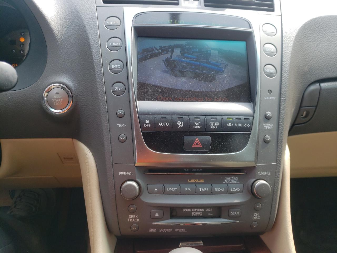 Photo 9 from auction – 2008 LEXUS GS 460 with VIN JTHBL96S985000492