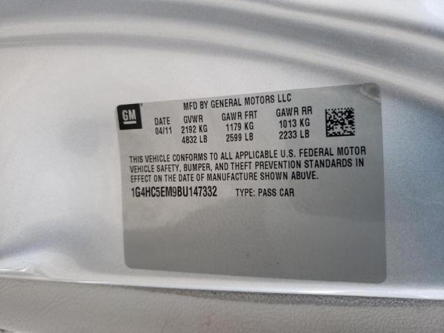 Photo 10 from auction – 2011 BUICK LUCERNE CX with VIN 1G4HC5EM9BU147332