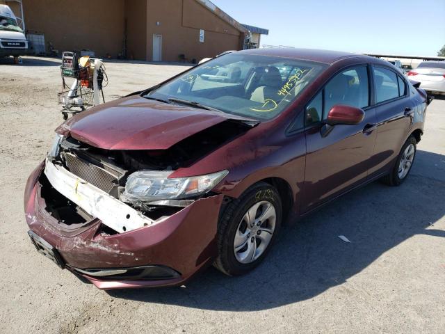 Photo 2 from auction – 2015 HONDA CIVIC LX with VIN 19XFB2F50FE703830