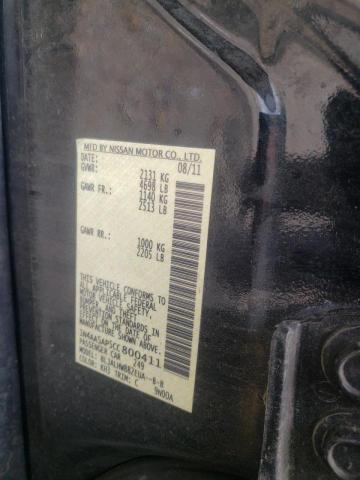 Photo 10 from auction – 2012 NISSAN MAXIMA S with VIN 1N4AA5AP5CC800411