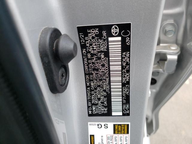 Photo 10 from auction – 2022 TOYOTA COROLLA LE with VIN JTDEPMAEXN3008552