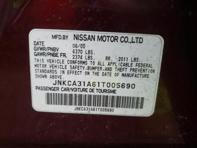 Photo 10 from auction – 2001 INFINITI I30 with VIN JNKCA31A61T005690