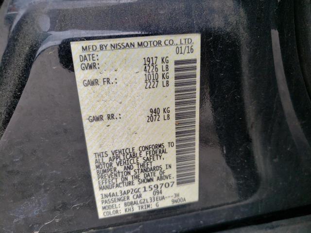 Photo 10 from auction – 2016 NISSAN ALTIMA with VIN 1N4AL3AP2GC159707