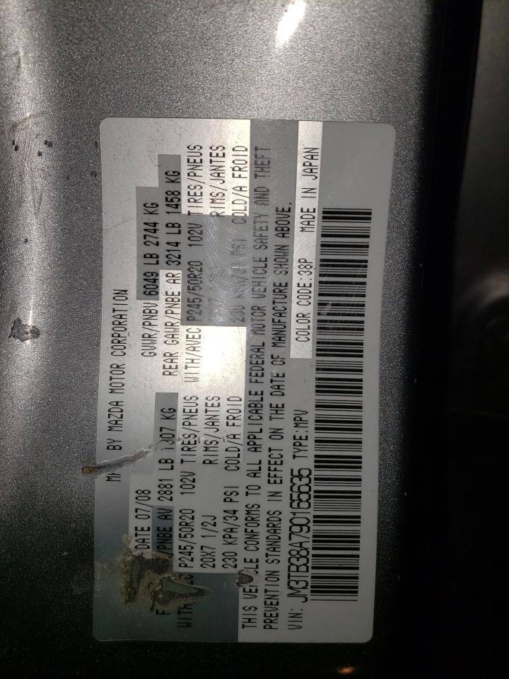 Photo 10 from auction – 2009 MAZDA CX-9 with VIN JM3TB38A790165635