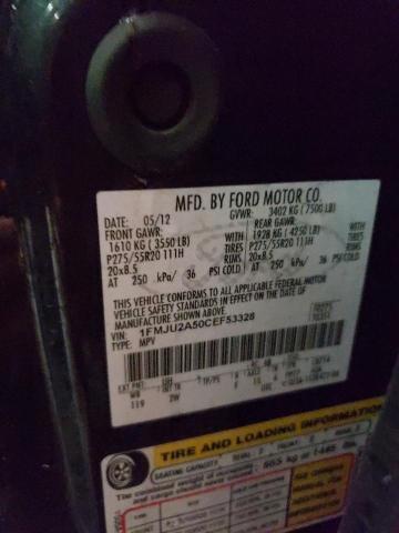 Photo 10 from auction – 2012 FORD EXPEDITION with VIN 1FMJU2A50CEF53328