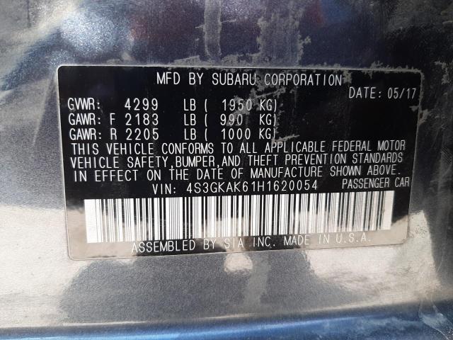 Photo 10 from auction – 2017 SUBARU IMPREZA SP with VIN 4S3GKAK61H1620054