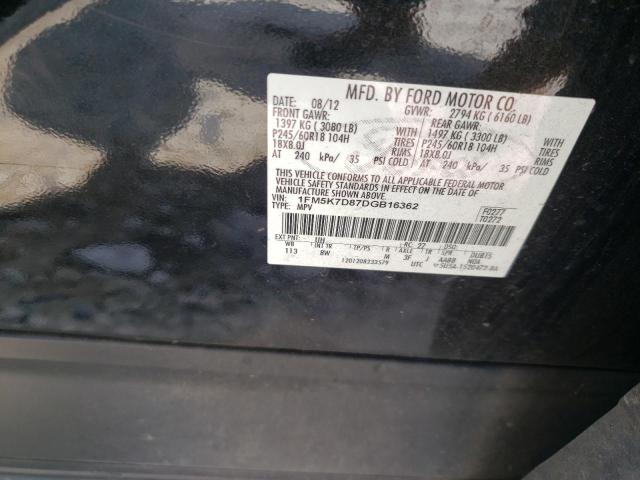 Фото 10 с аукциона – 2013 FORD EXPLORER X с VIN 1FM5K7D87DGB16362