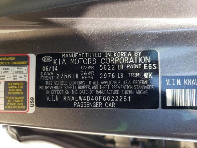 Photo 10 from auction – 2015 KIA K900 with VIN KNALW4D40F6022261