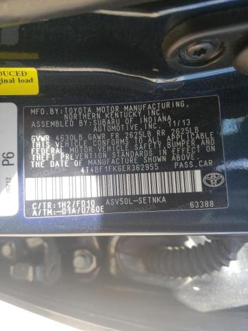 Photo 10 from auction – 2014 TOYOTA CAMRY L with VIN 4T4BF1FK6ER362955