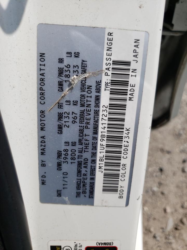 Photo 10 from auction – 2011 MAZDA 3 I with VIN JM1BL1UF9B1417232