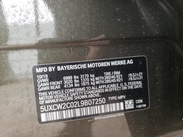 Photo 10 from auction – 2020 BMW X7 XDRIVE4 with VIN 5UXCW2C02L9B07250