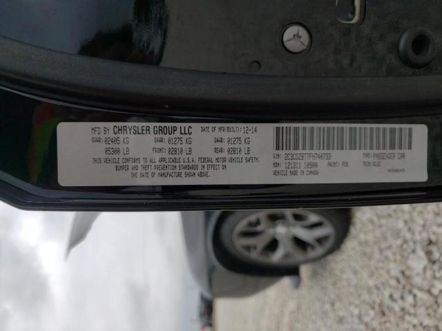 Photo 10 from auction – 2015 DODGE CHALLENGER with VIN 2C3CDZBT7FH740733