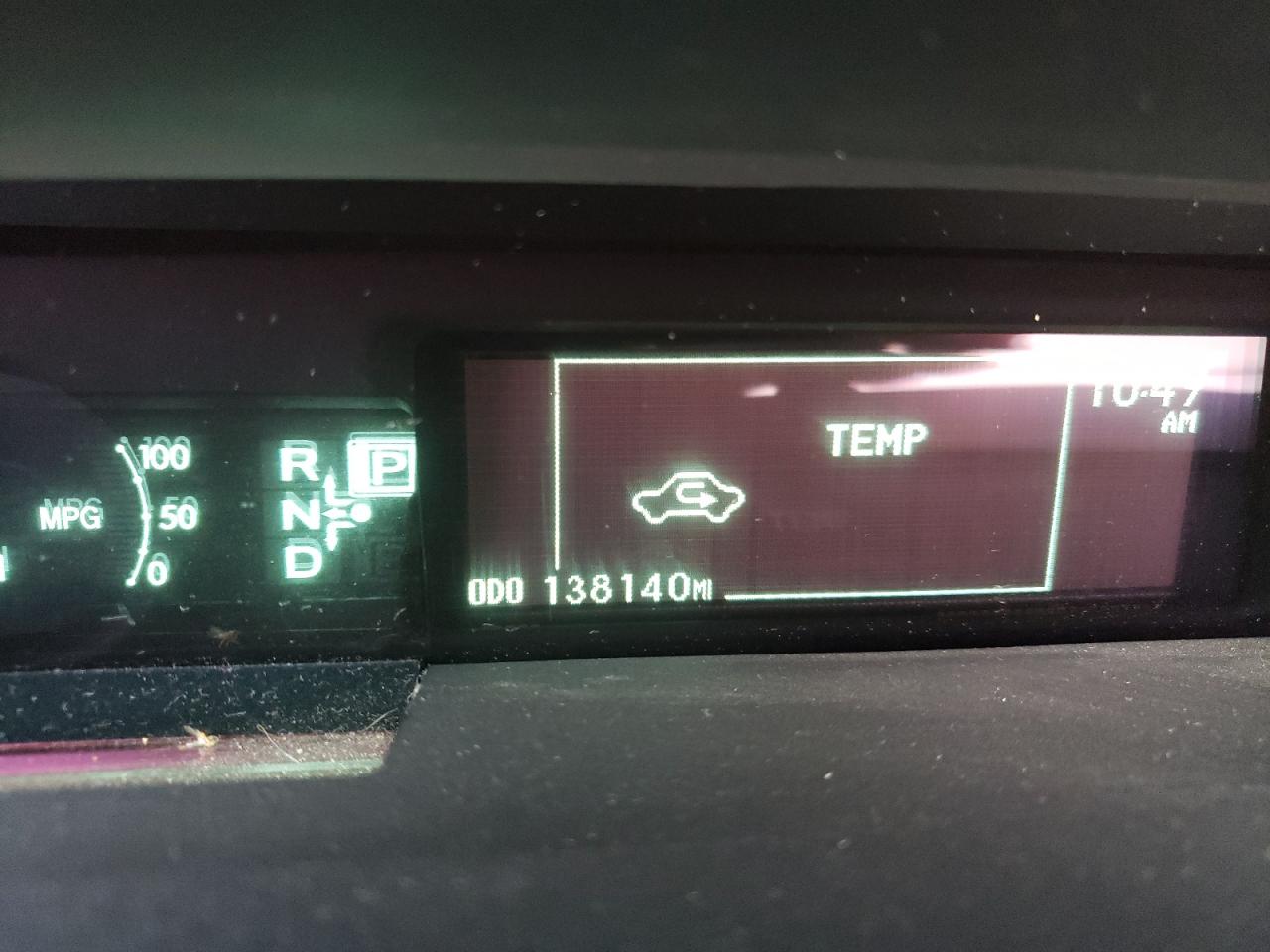 Photo 8 from auction – 2012 TOYOTA PRIUS with VIN JTDKN3DU8C5507843