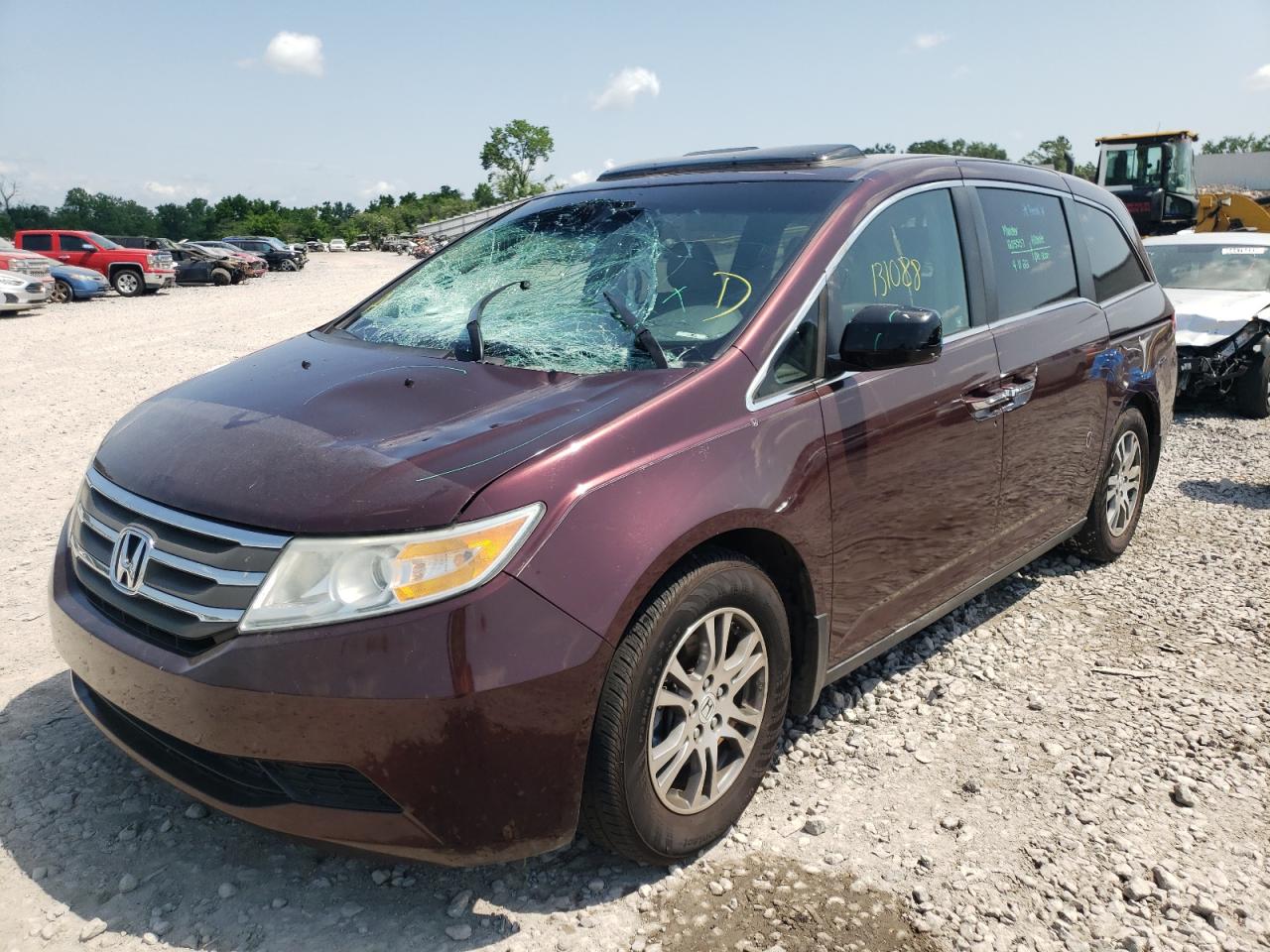 Photo 2 from auction – 2012 HONDA ODYSSEY EX with VIN 5FNRL5H63CB033097