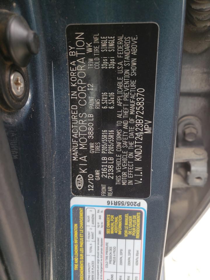 Photo 10 from auction – 2011 KIA SOUL + with VIN KNDJT2A23B7258370