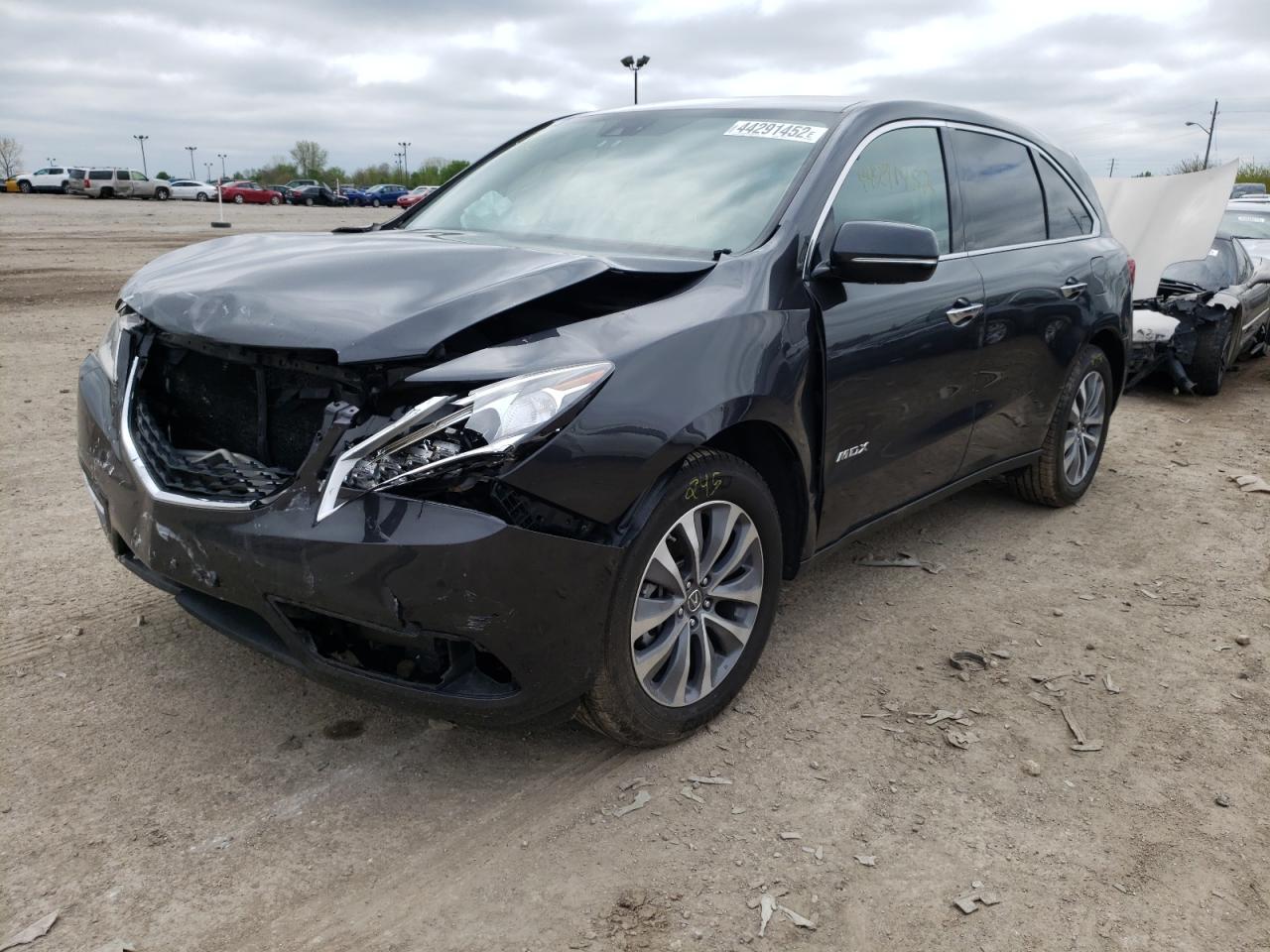 Photo 2 from auction – 2014 ACURA MDX TECHNO with VIN 5FRYD4H49EB036055