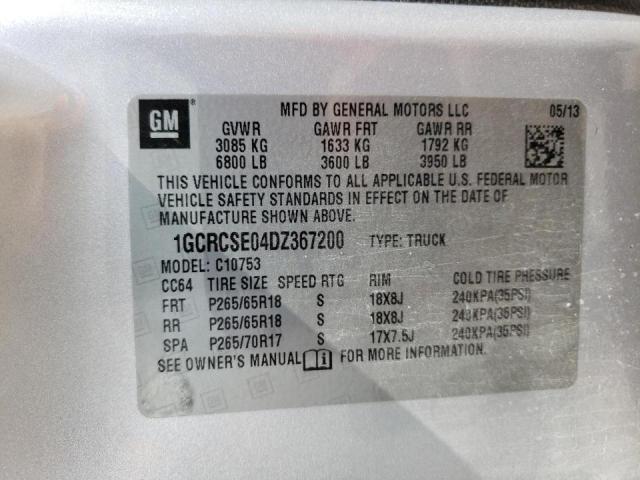 Photo 10 from auction – 2013 CHEVROLET SILVERADO with VIN 1GCRCSE04DZ367200