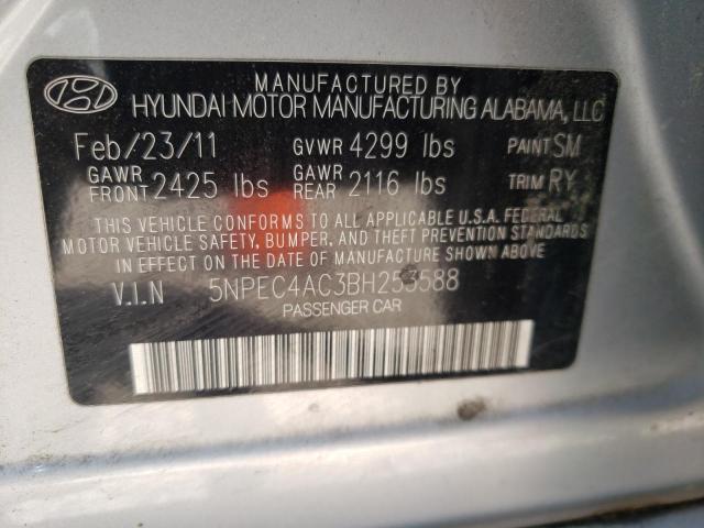 Photo 10 from auction – 2011 HYUNDAI SONATA SE with VIN 5NPEC4AC3BH253588