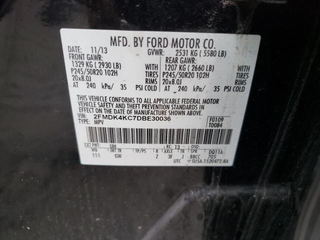 Photo 10 from auction – 2013 FORD EDGE LIMIT with VIN 2FMDK4KC7DBE30036