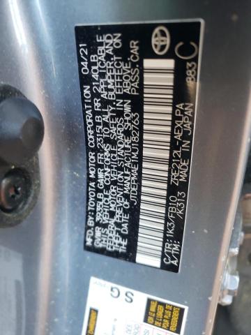 Photo 10 from auction – 2021 TOYOTA COROLLA LE with VIN JTDEPMAE1MJ182763