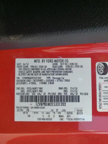 Photo 10 from auction – 2014 FORD MUSTANG with VIN 1ZVBP8EM2E5331202