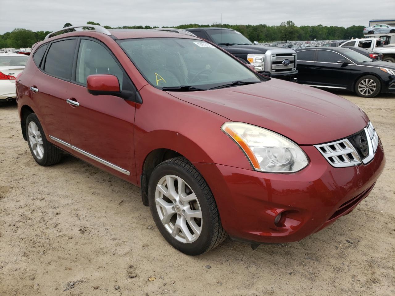 NISSAN ROGUE S 2012 with VIN JN8AS5MT3CW274721 - Photo from auction
