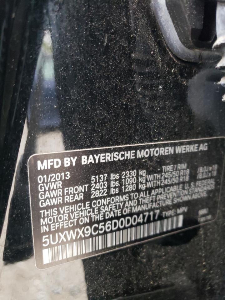 Photo 10 from auction – 2013 BMW X3 XDRIVE2 with VIN 5UXWX9C56D0D04717