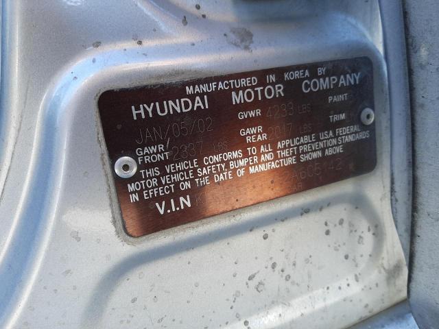 Photo 10 from auction – 2002 HYUNDAI SONATA GLS with VIN KMHWF35H62A605142