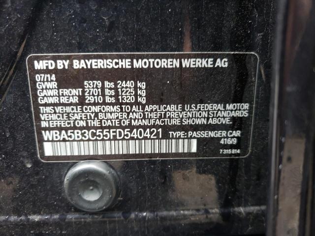 Photo 10 from auction – 2015 BMW 535 XI with VIN WBA5B3C55FD540421