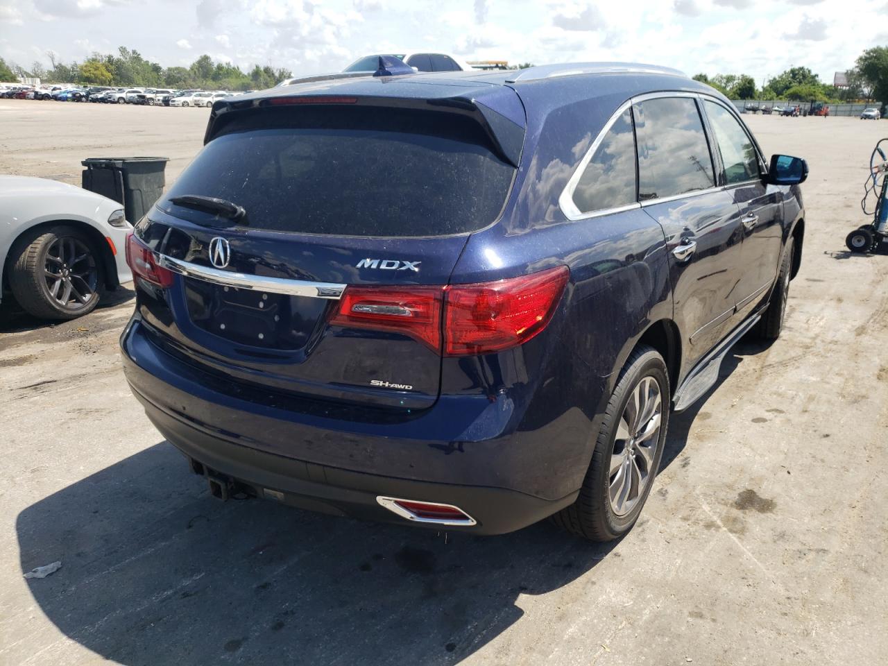 Photo 4 from auction – 2014 ACURA MDX TECHNO with VIN 5FRYD4H42EB014592