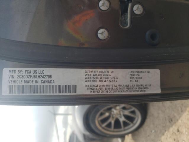 Photo 10 from auction – 2020 DODGE CHALLENGER with VIN 2C3CDZFJ6LH242706