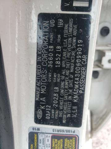 Photo 10 from auction – 2013 KIA RIO LX with VIN KNADM4A30D6099019