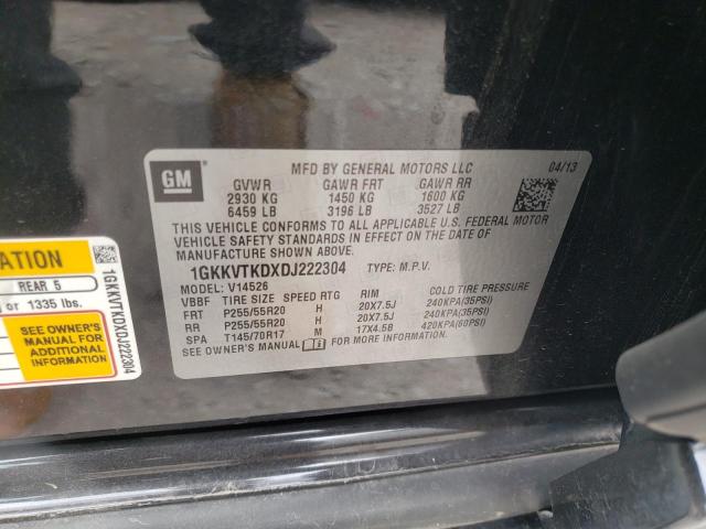 Photo 10 from auction – 2013 GMC ACADIA DEN with VIN 1GKKVTKDXDJ222304