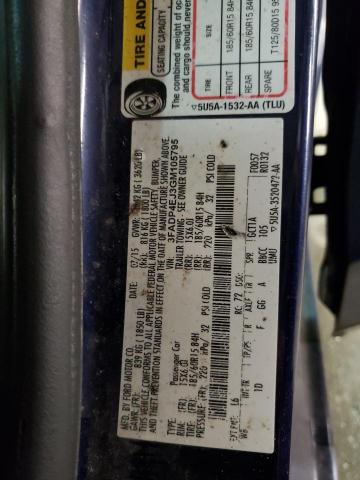 Photo 10 from auction – 2016 FORD FIESTA SE with VIN 3FADP4EJ3GM105795