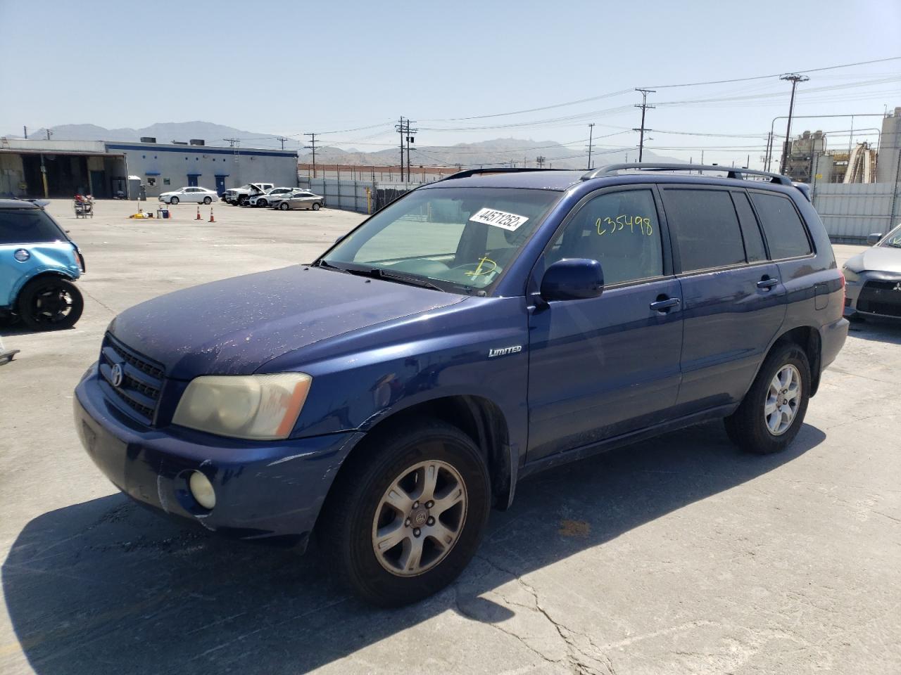 Photo 2 from auction – 2001 TOYOTA HIGHLANDER with VIN JTEHF21A610031190