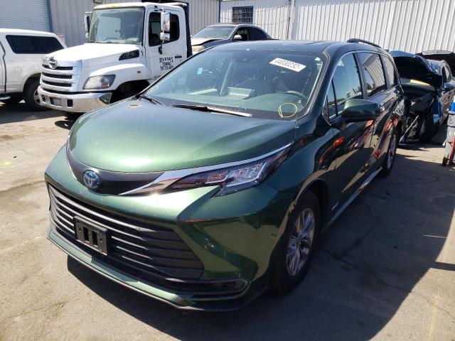 Photo 2 from auction – 2021 TOYOTA SIENNA LE with VIN 5TDBRKEC6MS003145