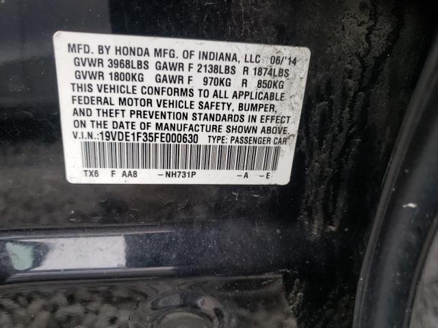 Photo 10 from auction – 2015 ACURA ILX with VIN 19VDE1F35FE000630