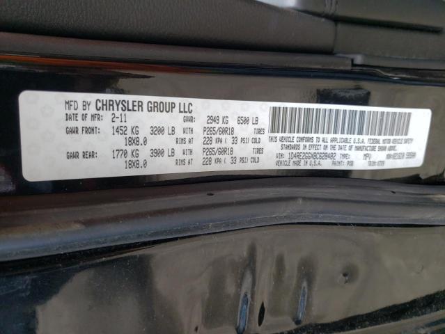 Photo 10 from auction – 2011 DODGE DURANGO EX with VIN 1D4RE2GGXBC628482