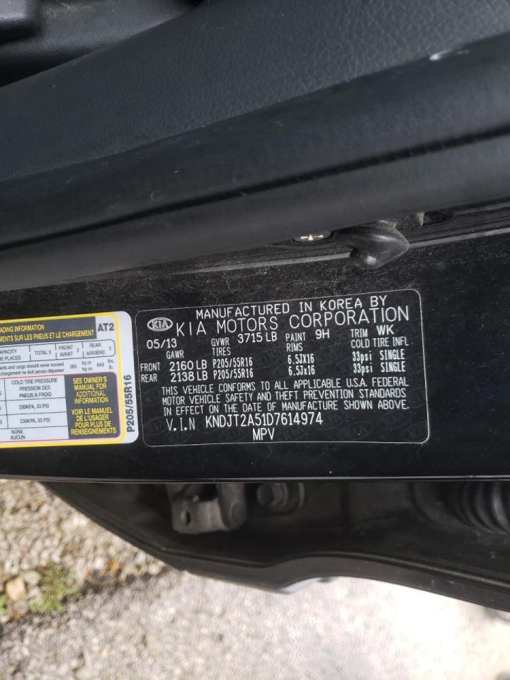 Photo 10 from auction – 2013 KIA SOUL with VIN KNDJT2A51D7614974