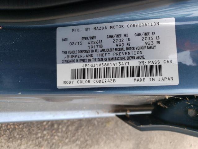 Photo 10 from auction – 2016 MAZDA MAZDA6 with VIN JM1GJ1V56G1413471