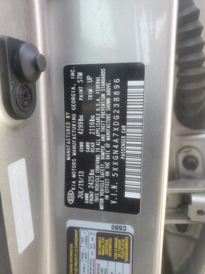 Photo 10 from auction – 2013 KIA OPTIMA EX with VIN 5XXGN4A7XDG238896