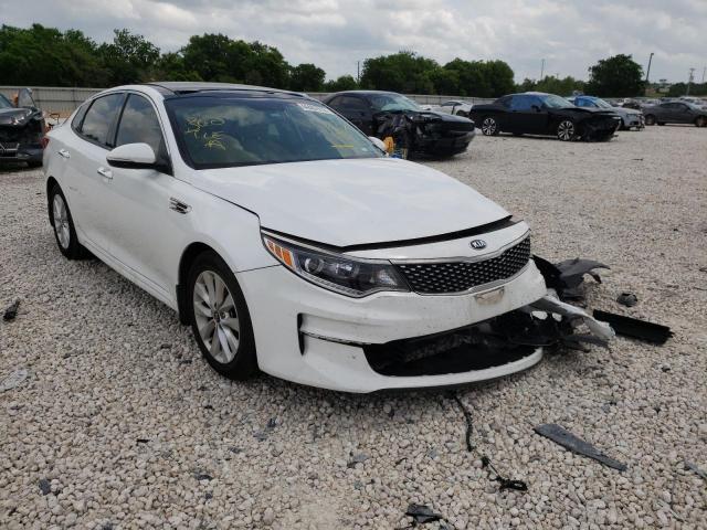 KIA OPTIMA EX 2018 with VIN 5XXGU4L38JG223886 - Photo from auction