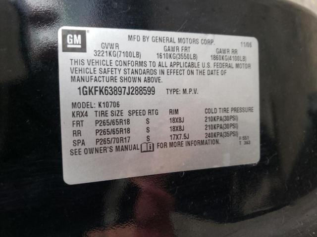 Photo 10 from auction – 2007 GMC YUKON DENA with VIN 1GKFK63897J288599