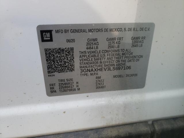 Photo 10 from auction – 2020 CHEVROLET EQUINOX LS with VIN 3GNAXHEV3LS697106
